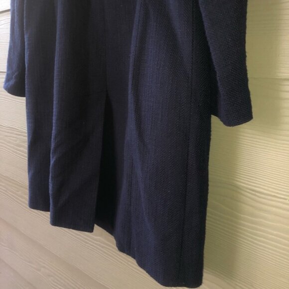 Banana Republic Women's Navy Coat Size Large - Picture 3 of 6